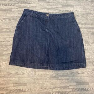 Boden Jean Skirt Medium Wash Denim